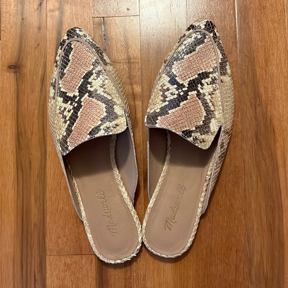 Madewell snakeskin mules